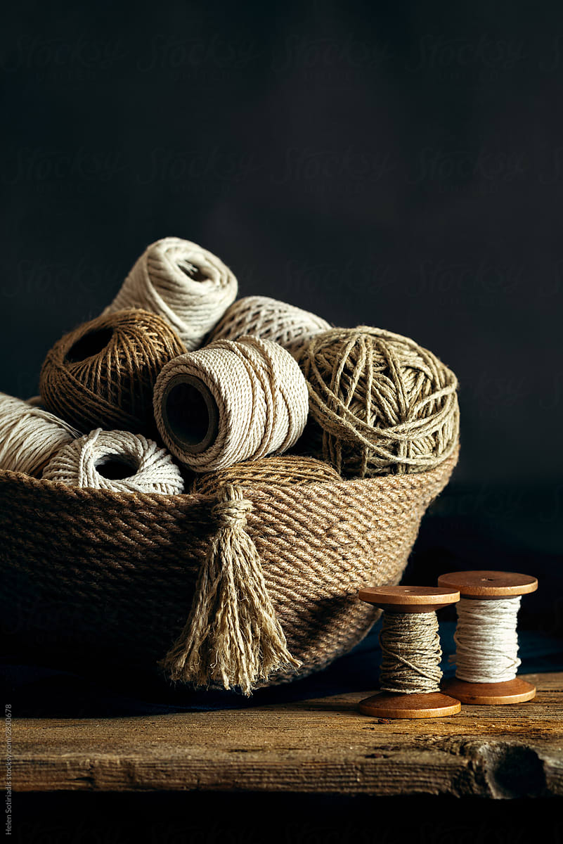 Rope and Twine in a Basket