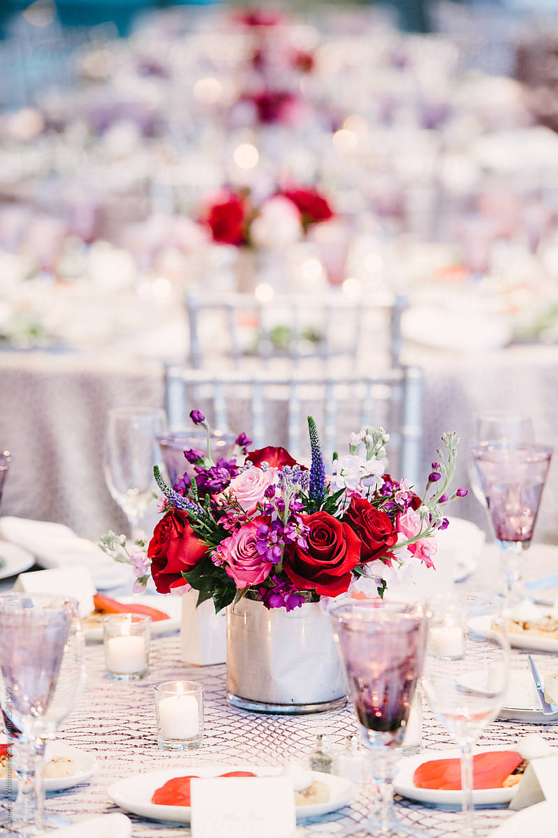 Line of Formal Tables At Reception