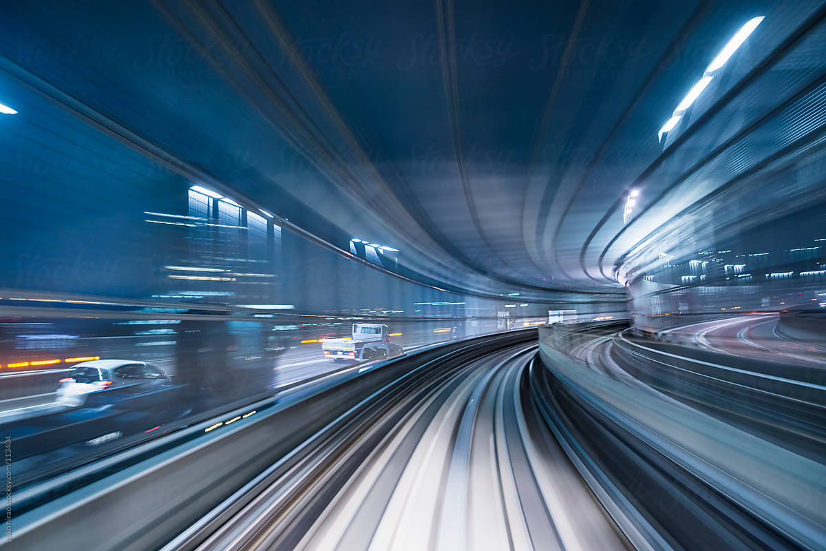 Speed and motion in tunnel