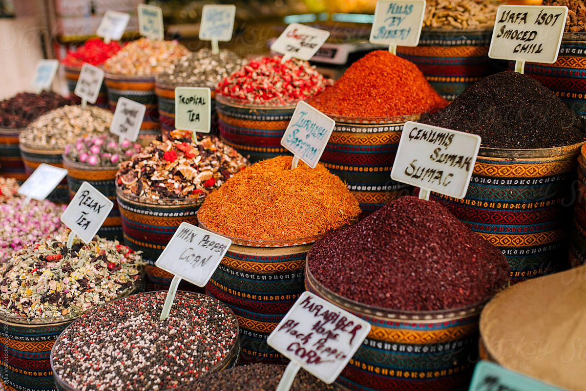 Colorful Spices In Turkey