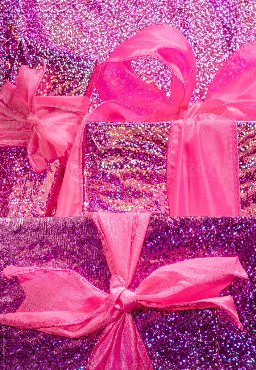 Aesthetic Pink Wrapped Presents
