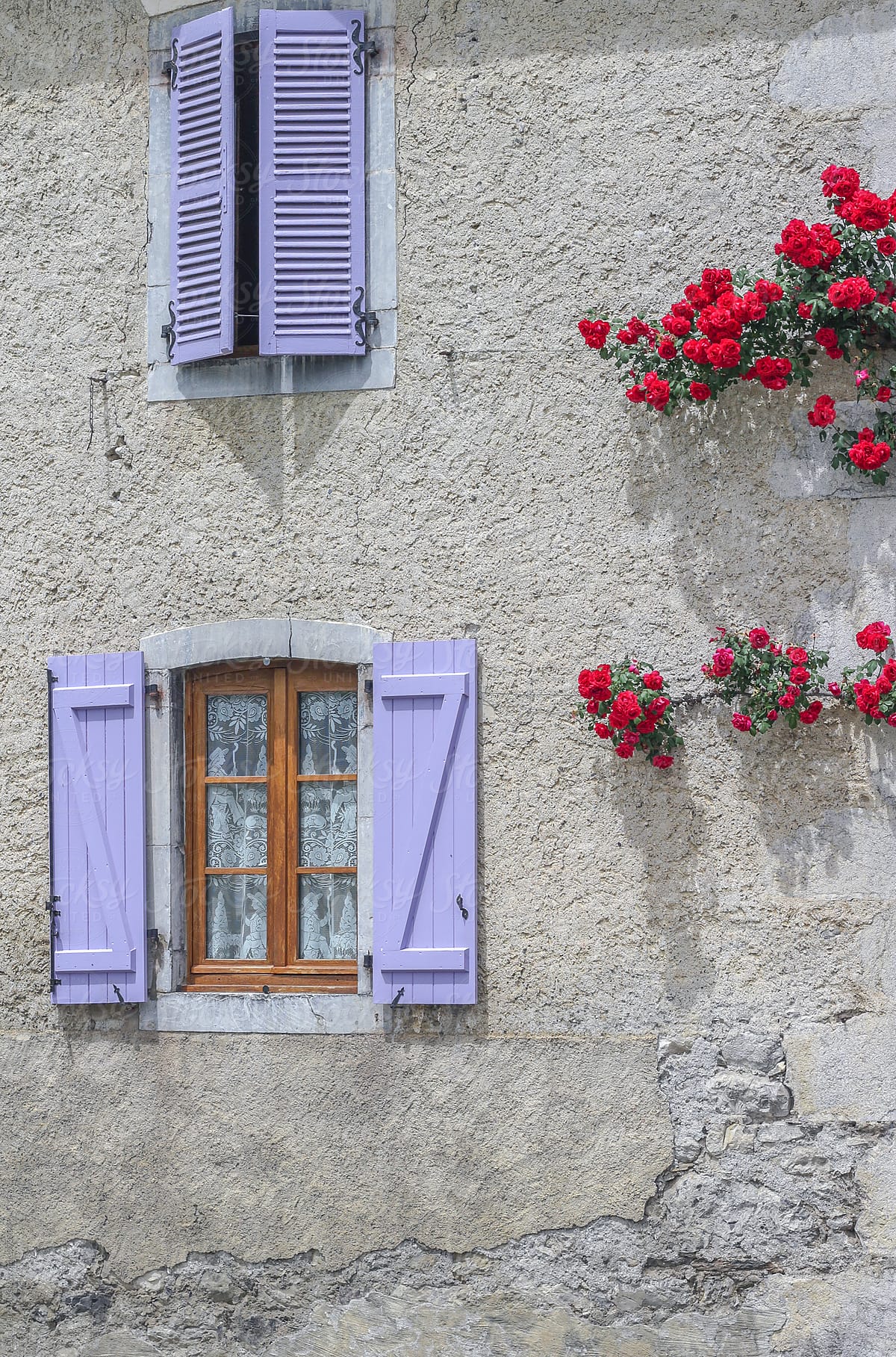 Facade of a building in Aquitaine, France