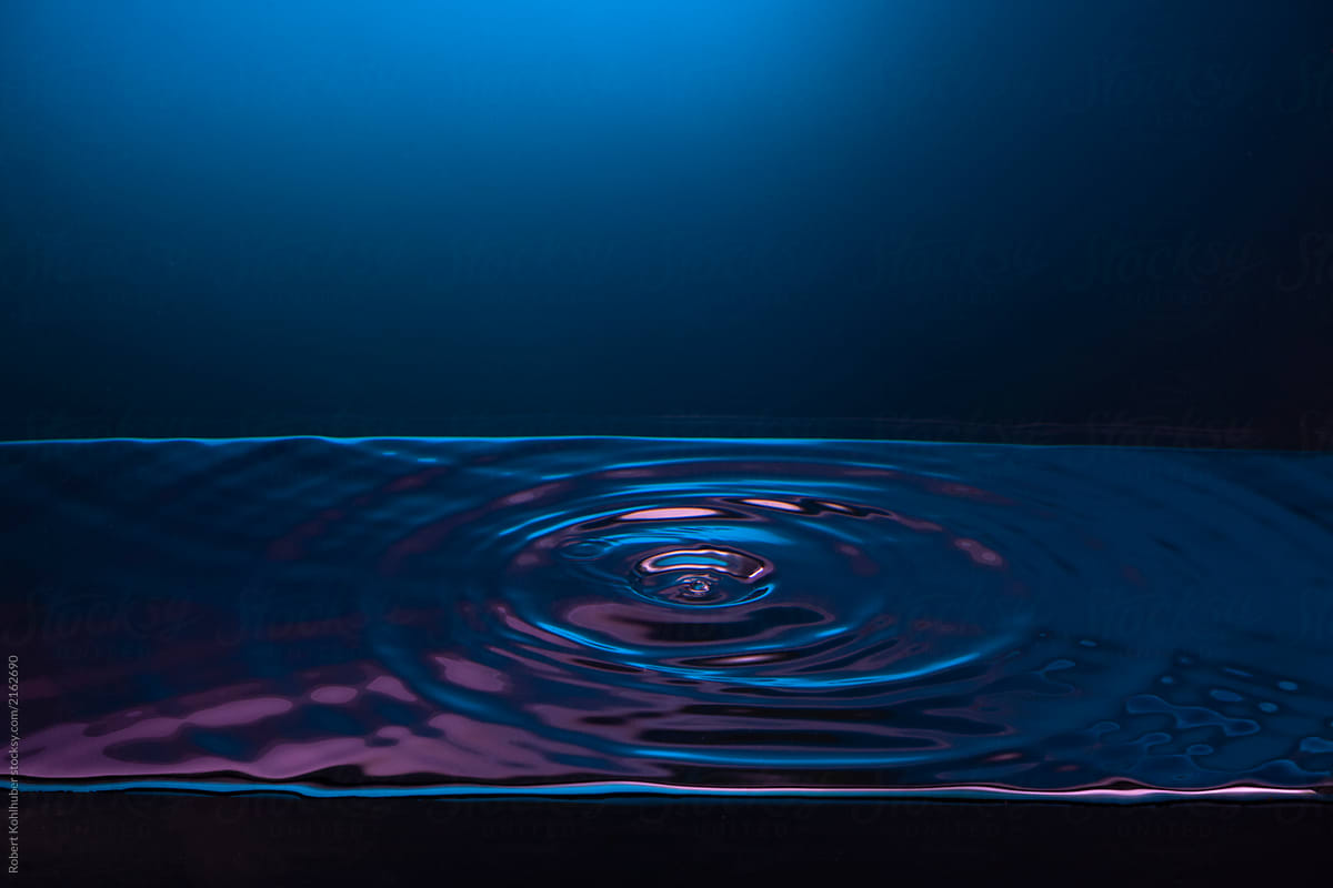 Neon water surface