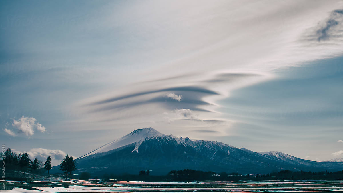 Lenticular Clouds on Mt. Iwate