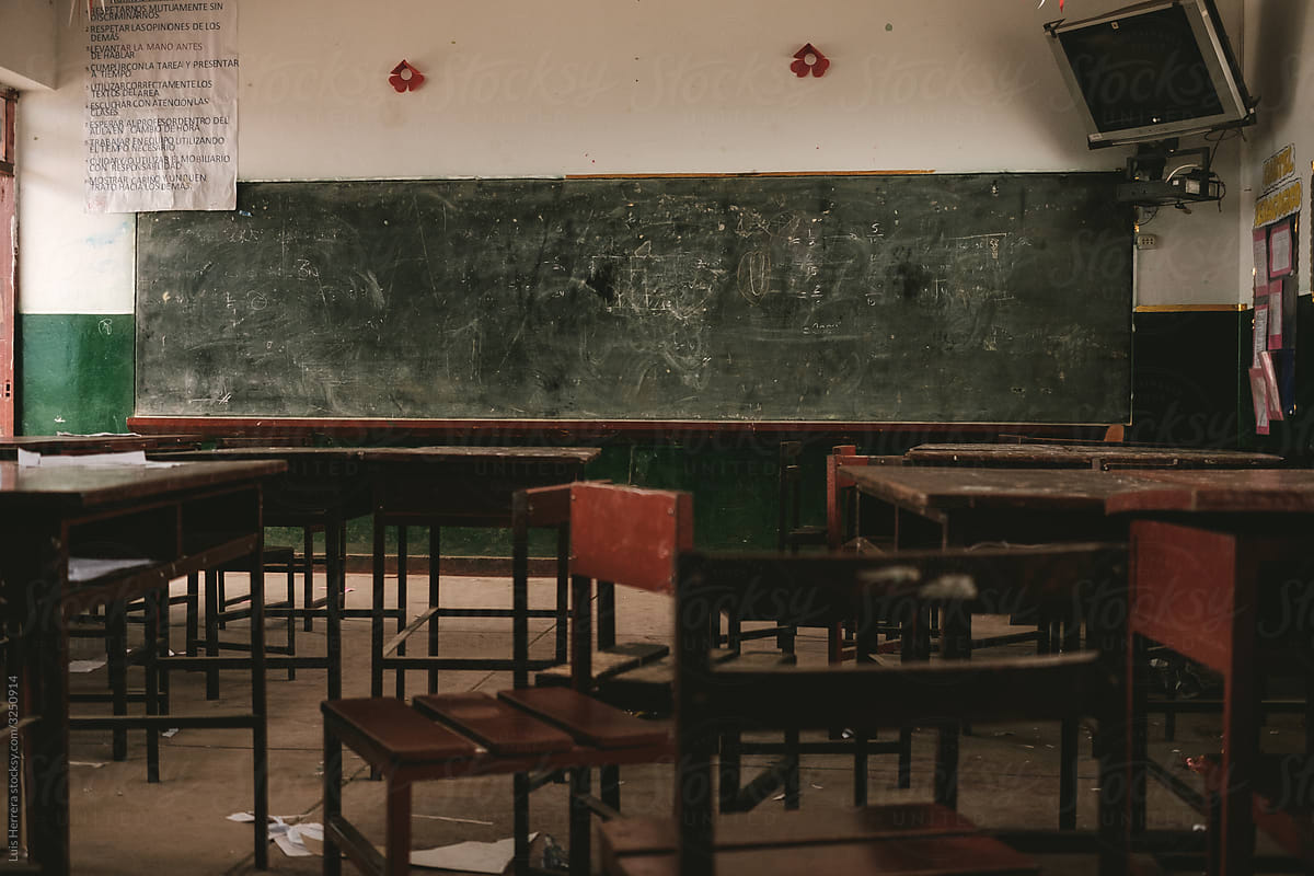 old empty classroom