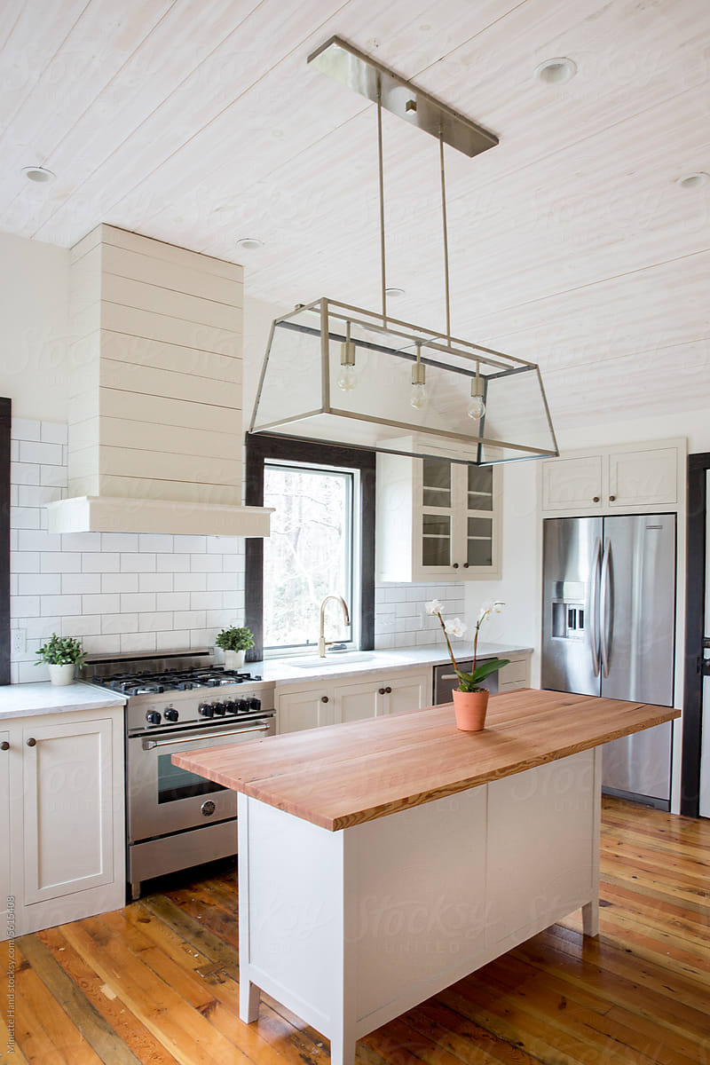 Kitchen Interiors of a Builder Grade Home