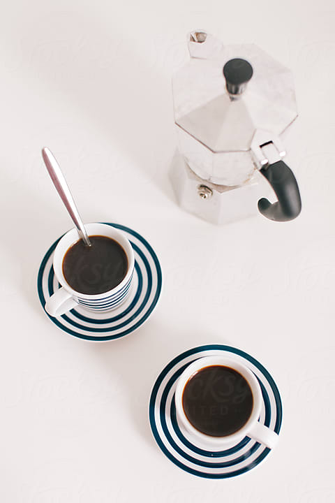 Cuban Coffee Or Espresso In A Small Glass Cup by Stocksy Contributor  Simone Anne - Stocksy