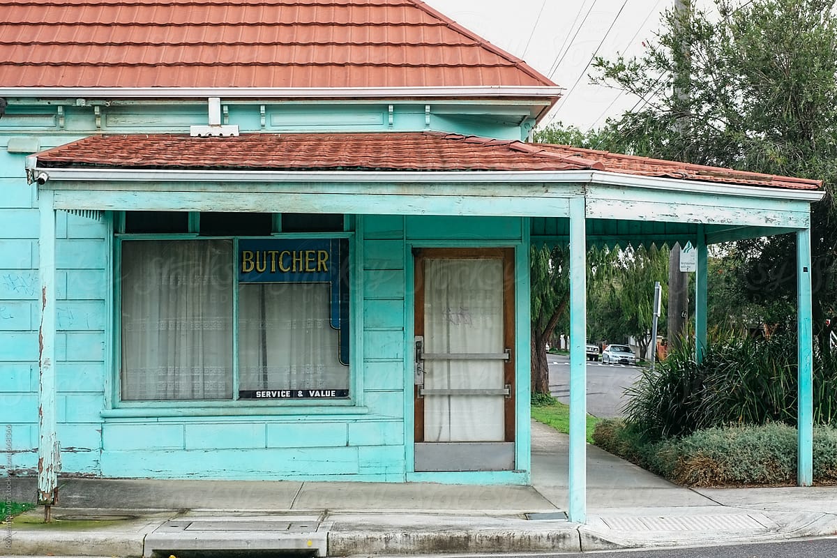 Old Butchers corner shop no longer in business