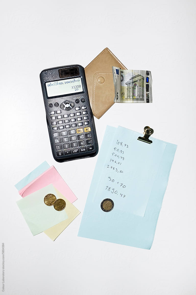 Conceptual photo illustrating saving money, budgeting, accounting