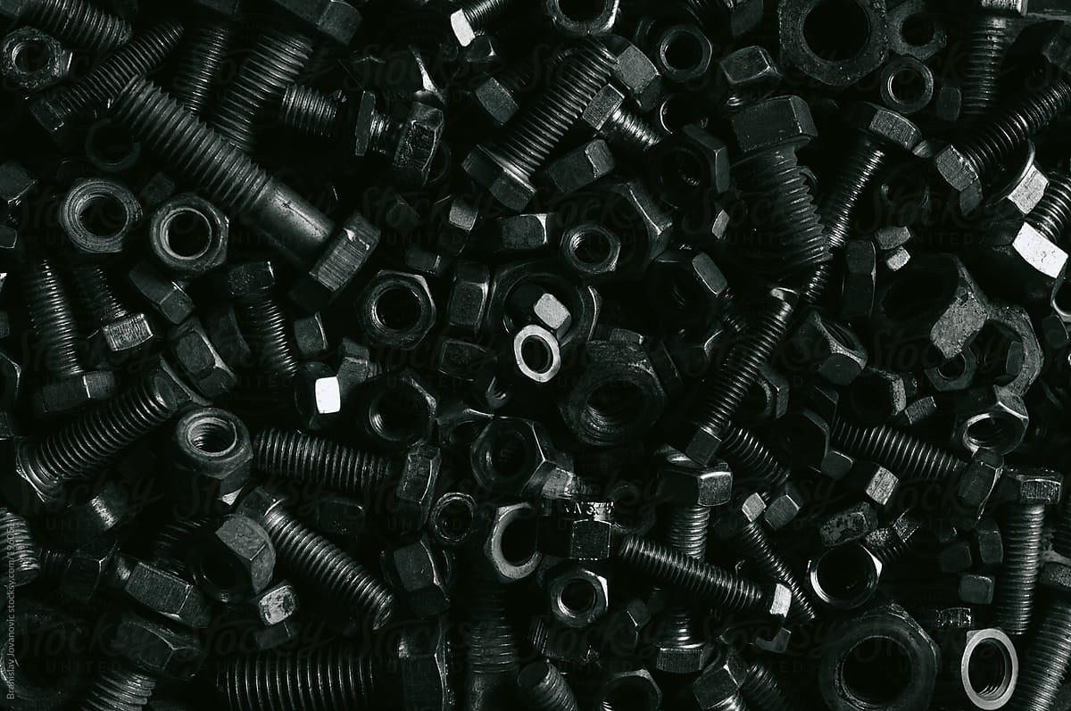 Old Nuts And Bolts Background by Brkati Krokodil.