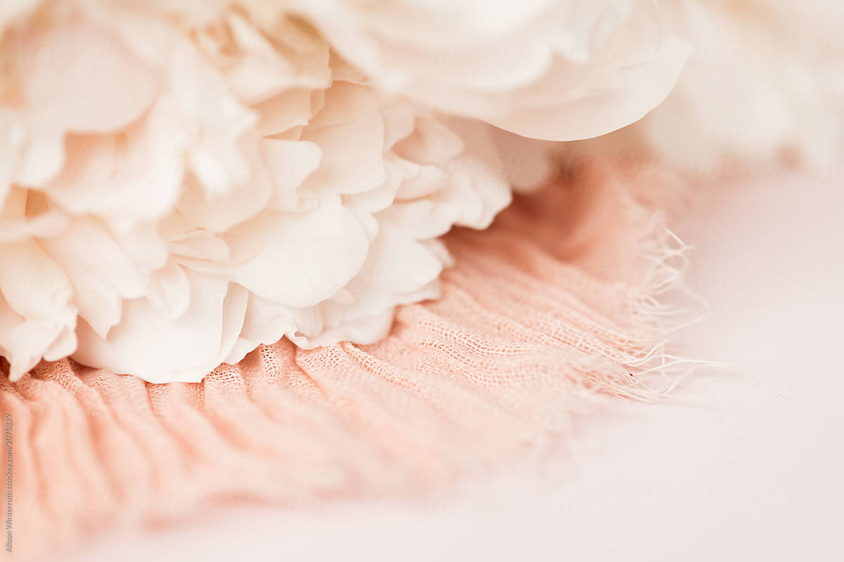 Beautiful Pink Linen On A Pink Backdrop As A Backdrop