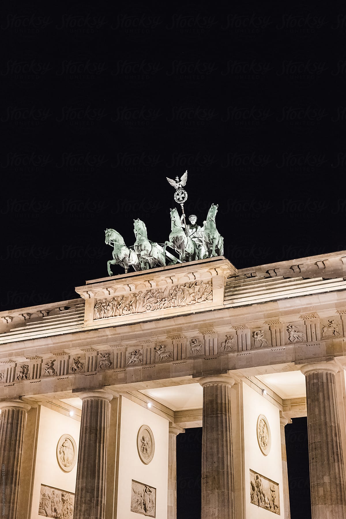 Brandenburg Gate in Berlin city