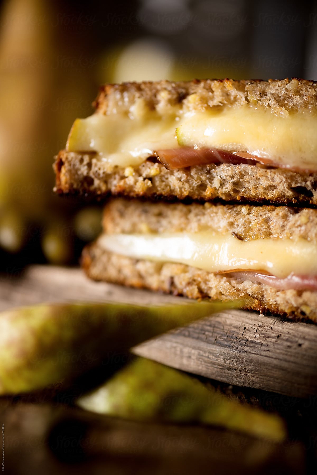 Grilled Cheese with Prosciutto and Pear