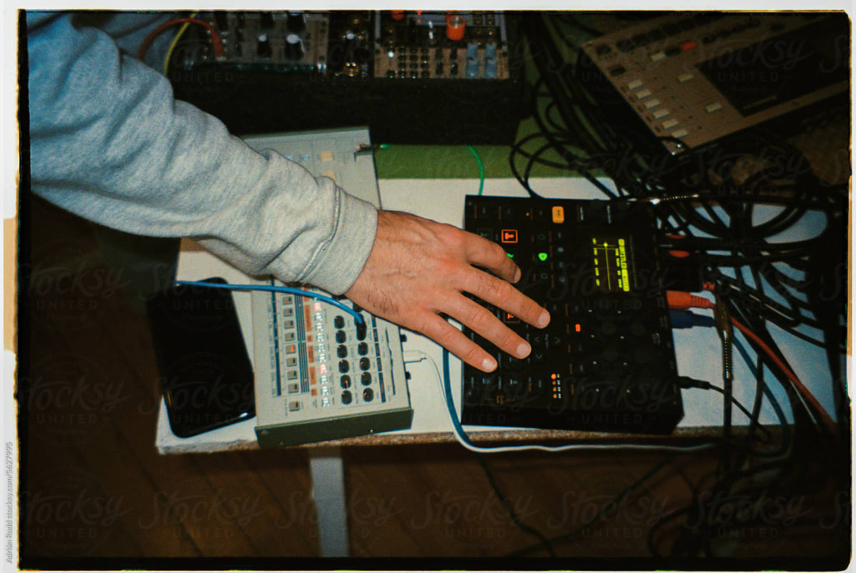 Hand Crafting Electronic Music in a Studio