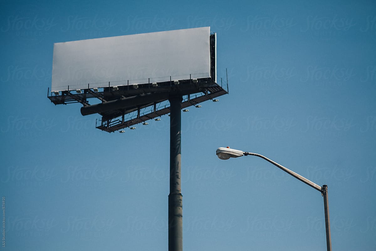 Blank Billboard in Brooklyn
