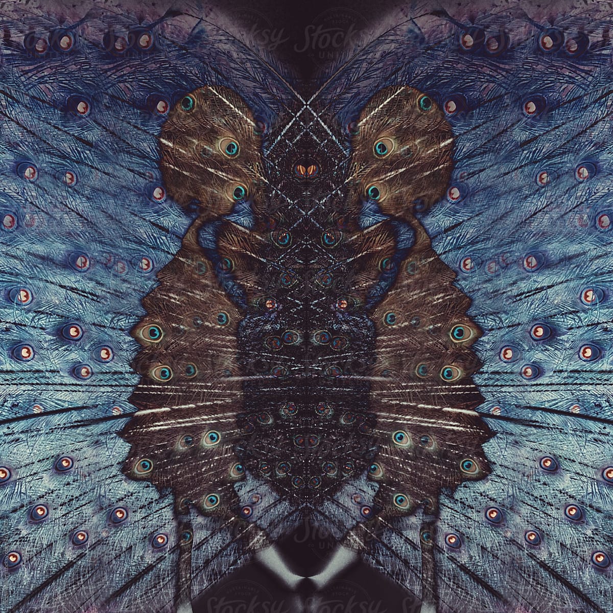 Peacock kaleidoscope