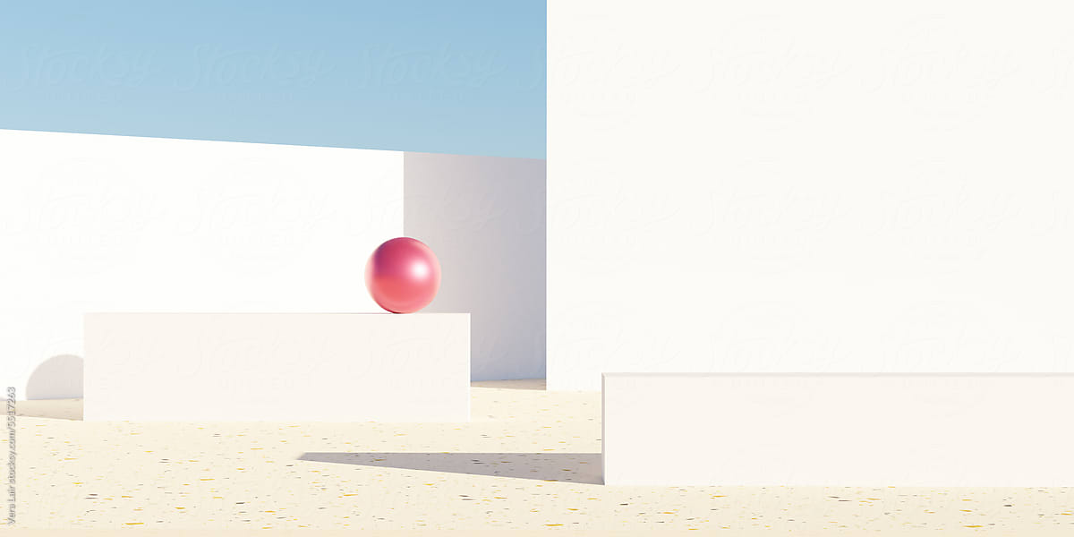 White wall and ball