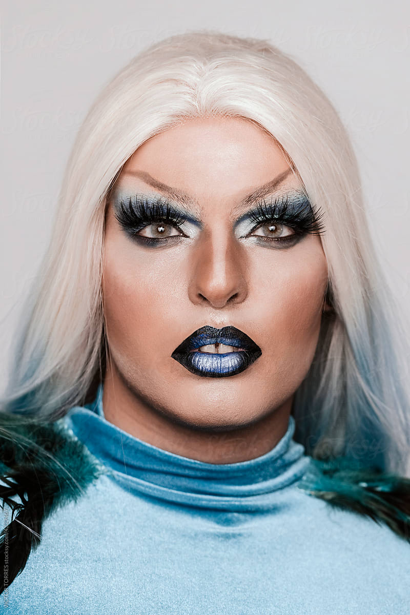 drag queen blue dress Blue Mermaid - Fishy Drag Queen Dress