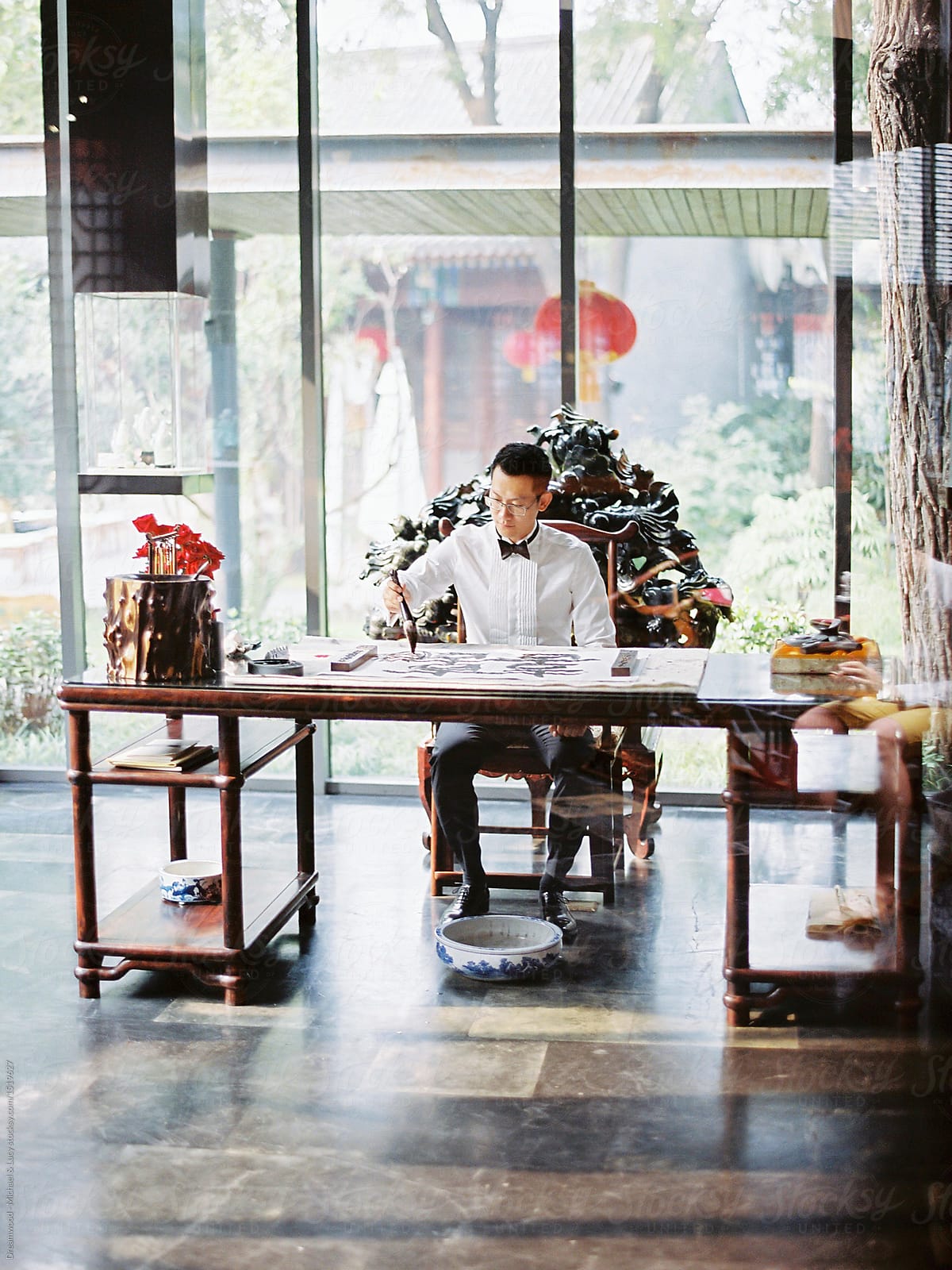 "Man Working In Traditional Office" by Stocksy Contributor "Dreamwood ...