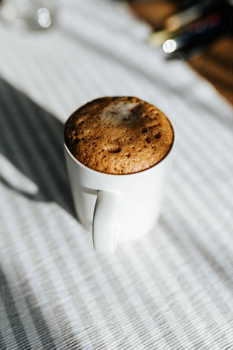 Coffee Mug On The Table.