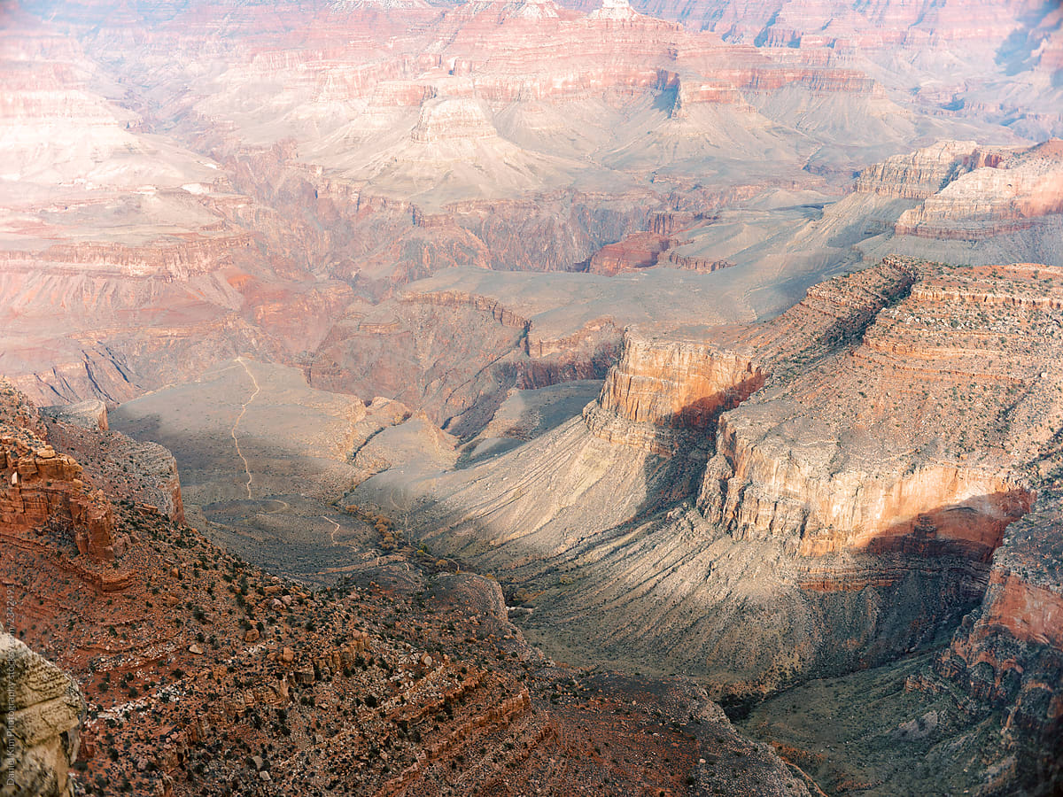 Horizontal landscape of Grand Canyon