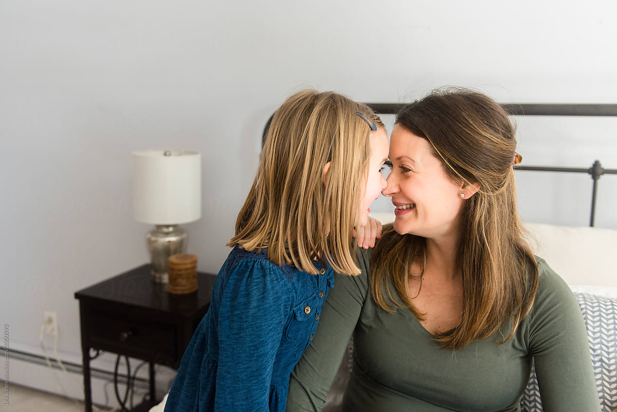 Mother And Daughter Looking Into Each Other S Eyes By Stocksy Contributor Léa Jones Stocksy