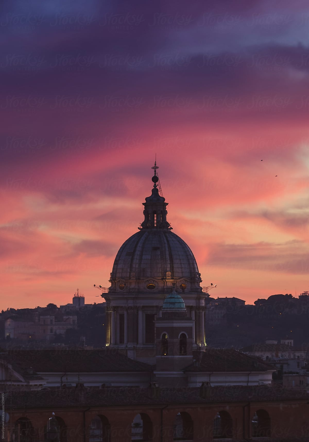 Rome at sunset