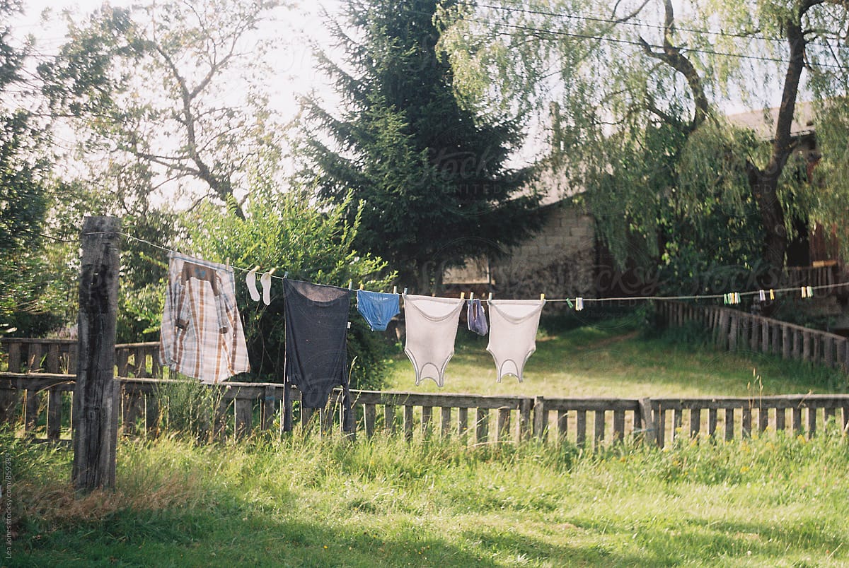 Clothes line/laundry line in France