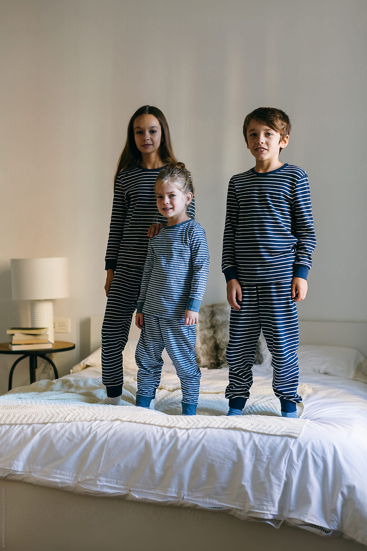 kids wearing pajamas
