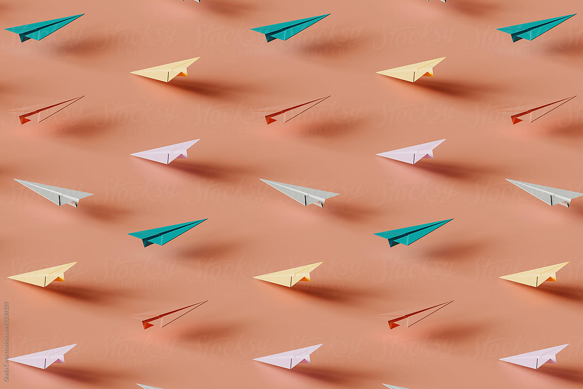 Pattern Of Many Paper Planes By Stocksy Contributor Giada Canu pattern-of-many-paper-planes-by-stocksy-contributor-giada-canu