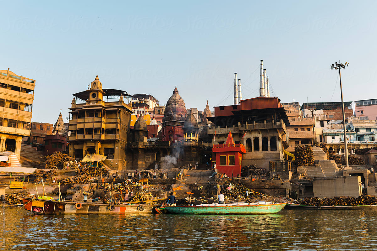 Ganges river in Varanasi, India