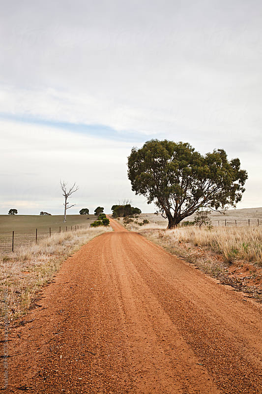Red dirt roads in country Victoria