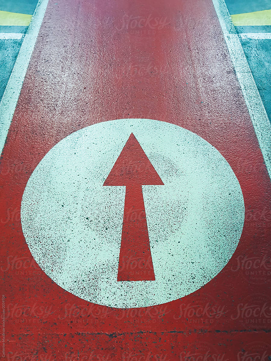 A red arrow points the way...