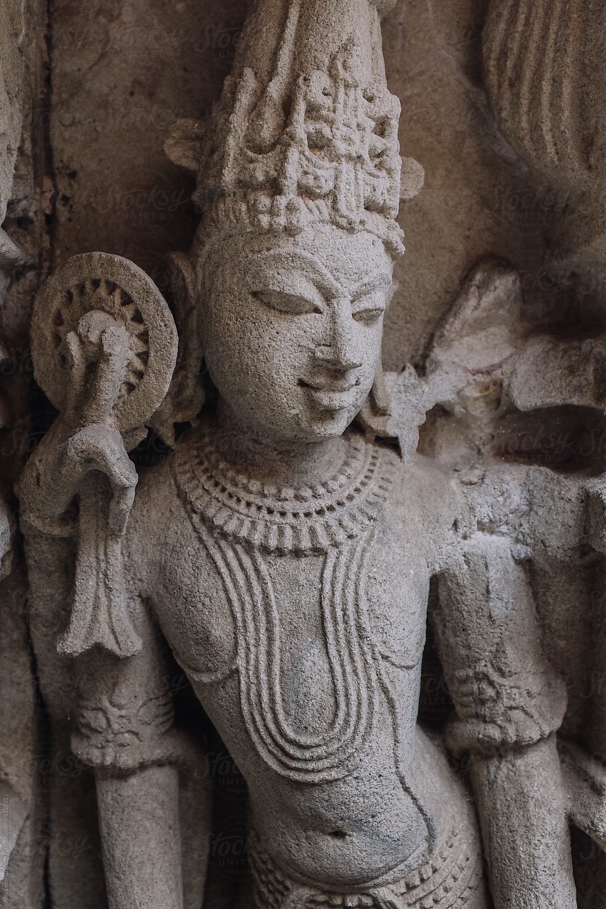 Sculpture of lord Vishnu