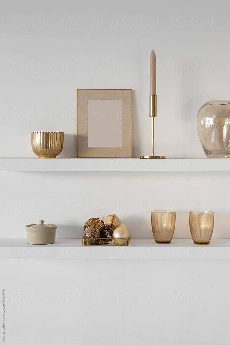 Chic and Curated Shelf Styling