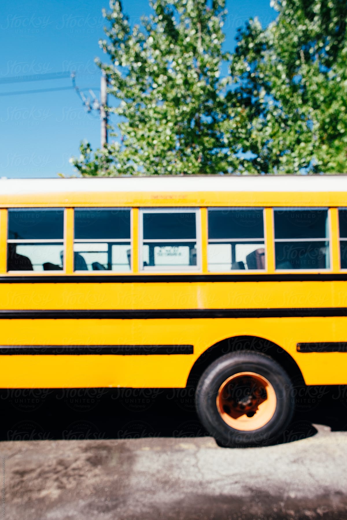 Yellow School Bus Defocused