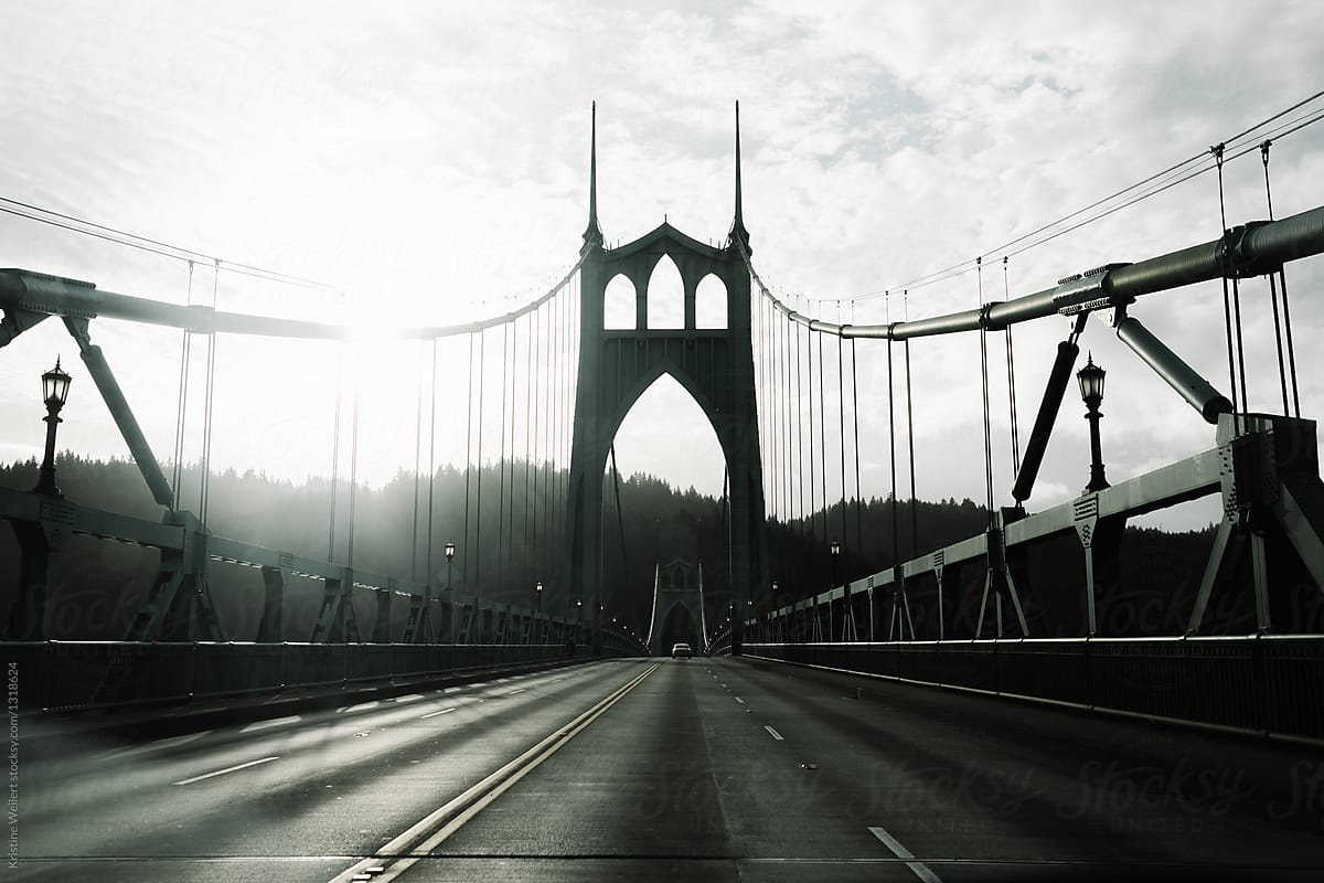 "St. Johns Bridge In Portland, Oregon" by Stocksy Contributor "Kristine ...