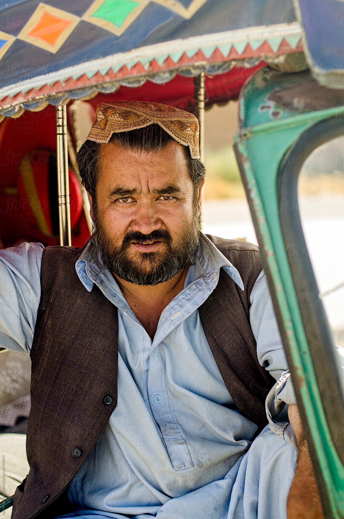 An Auto Riksha Driver from Quetta City Pakistan