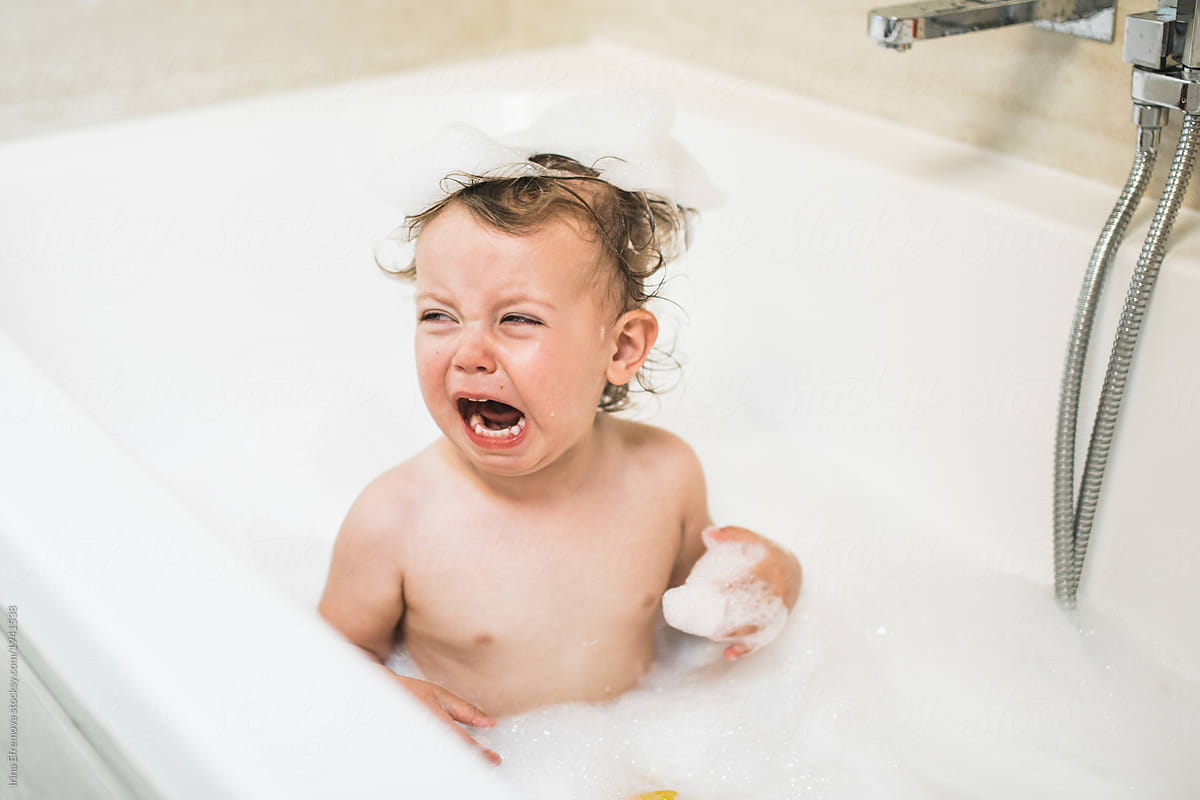 Toddler in a bath