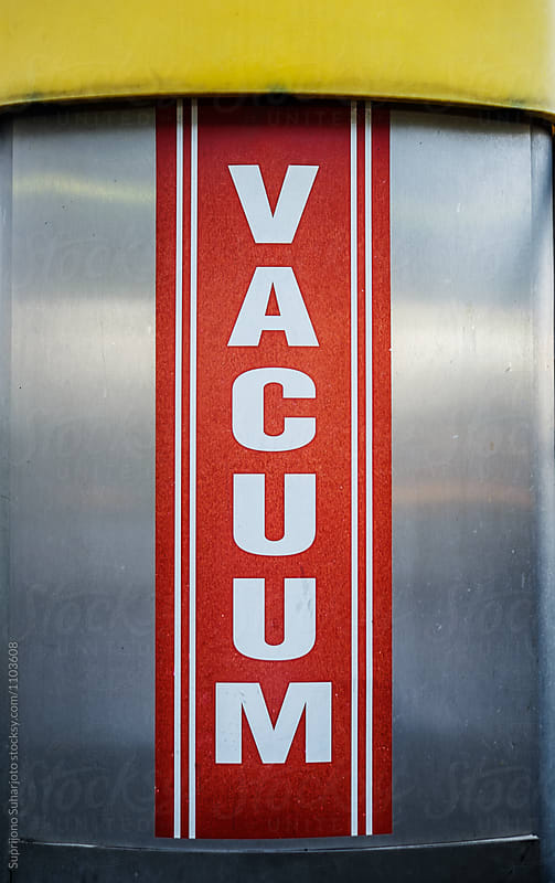 Vacuum cleaner machine at a car wash