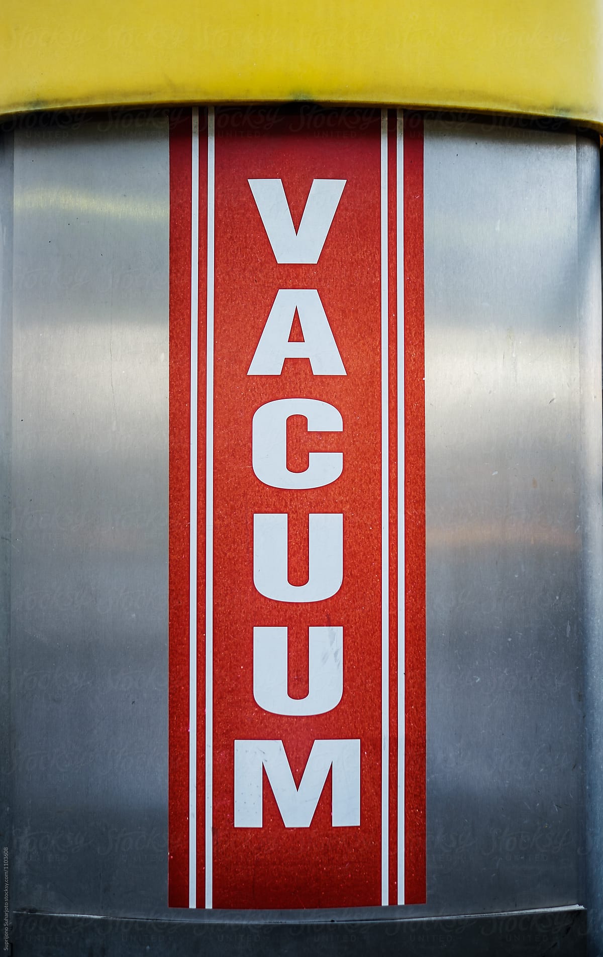 Vacuum cleaner machine at a car wash