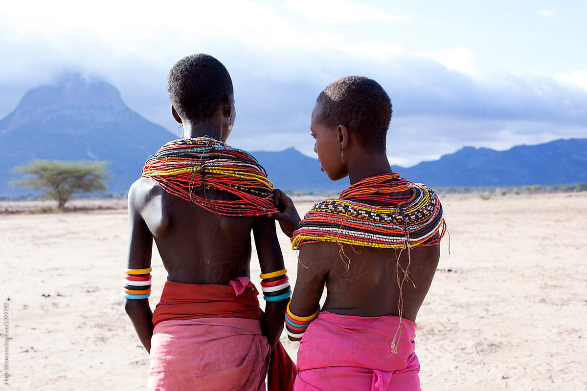 Two girls from Rendille Tribe.