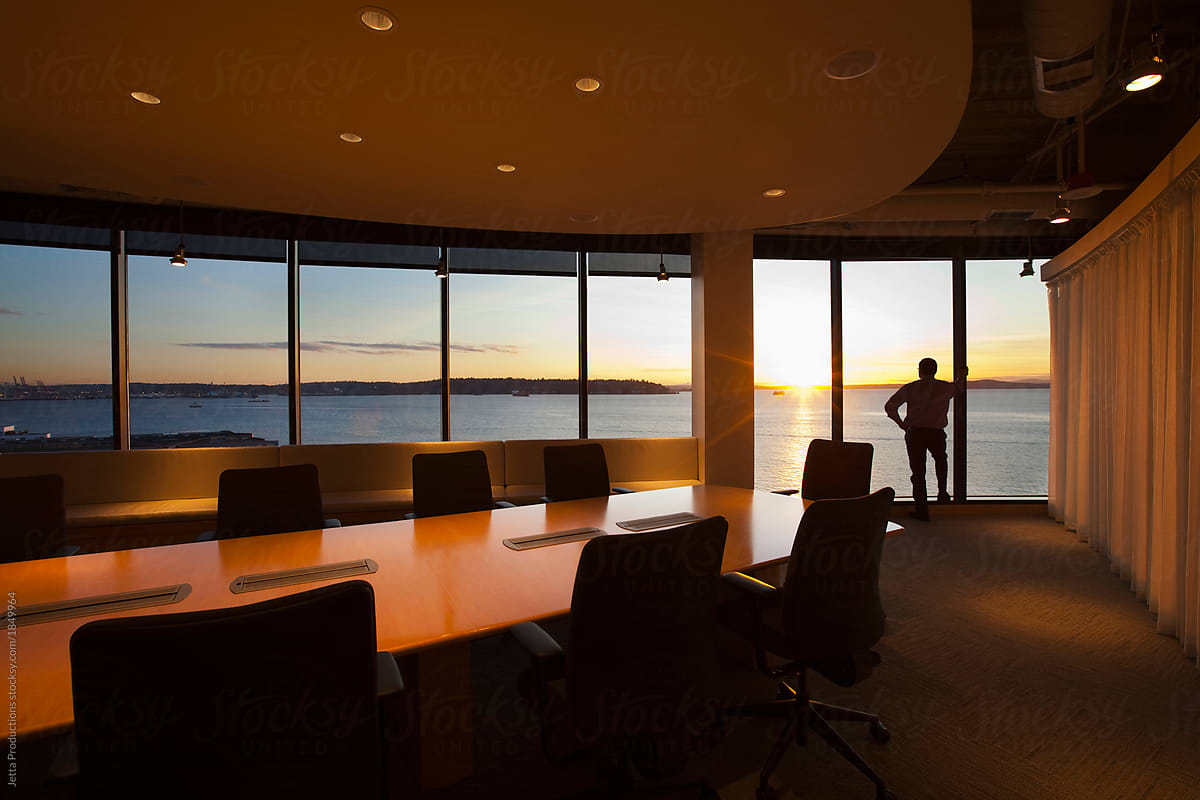 Conference room sunset