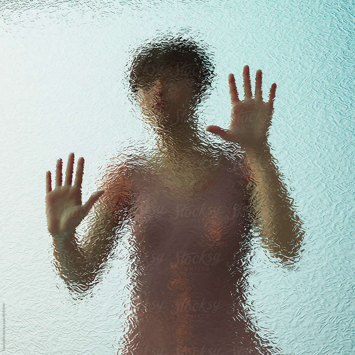 Reflection series: woman trapped