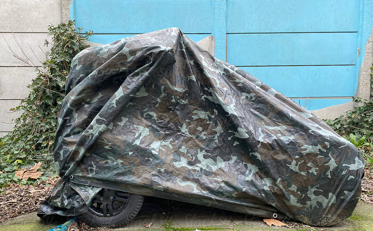 small car under cover