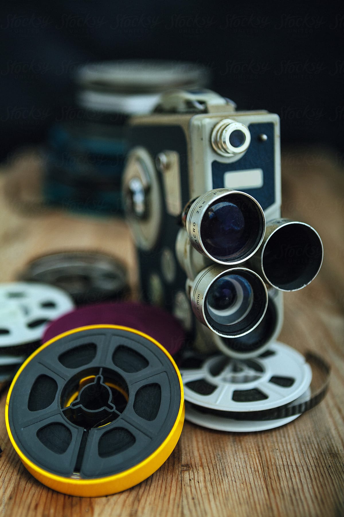 Cinema camera and reels