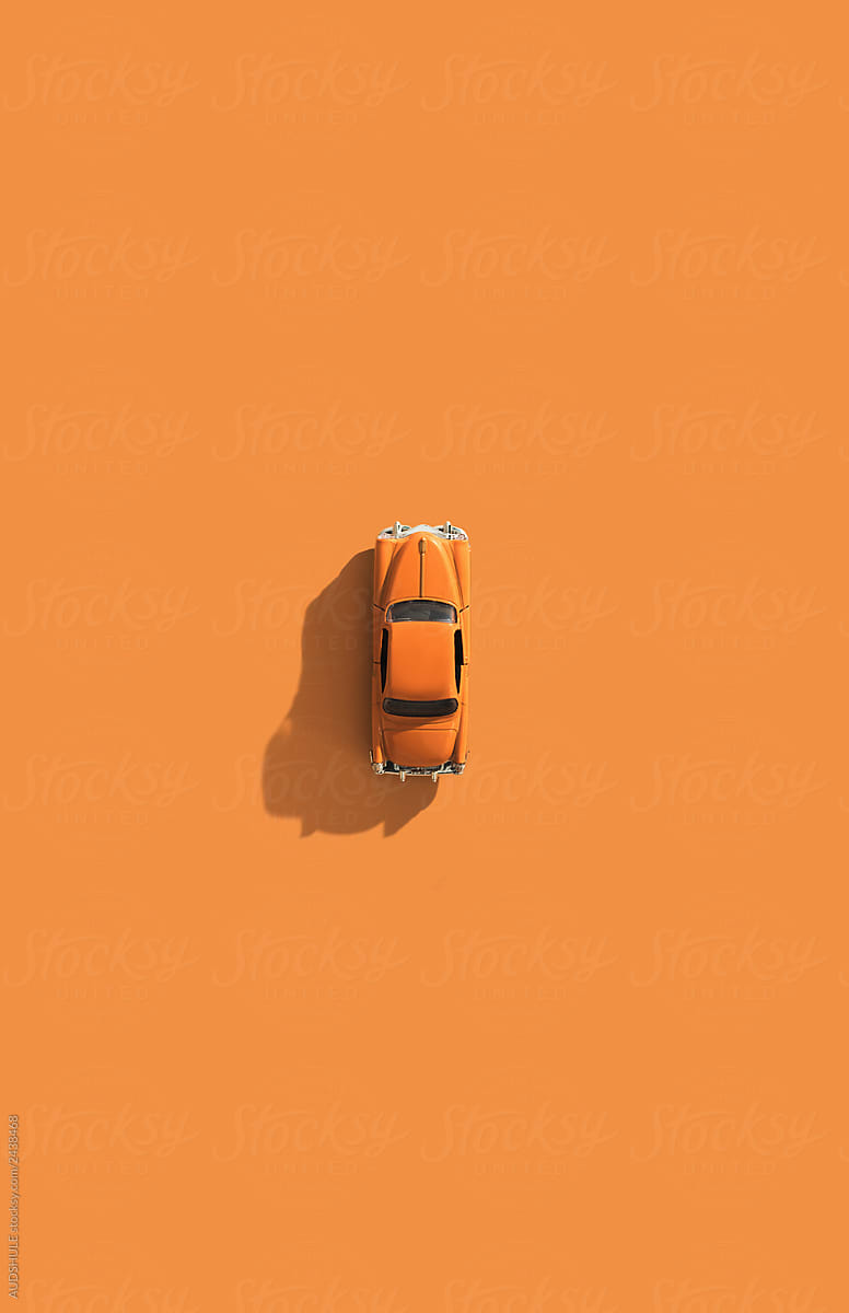 orange car.
