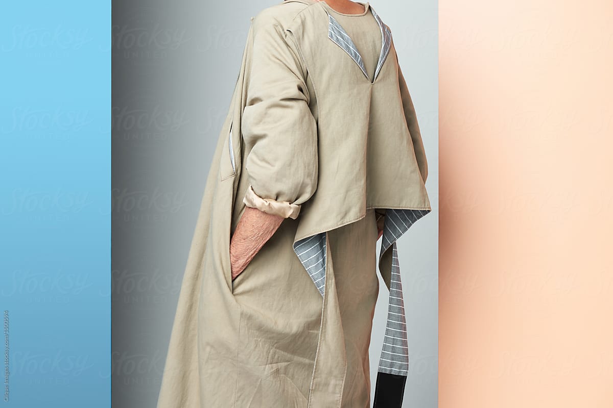 Woman in trendy coat