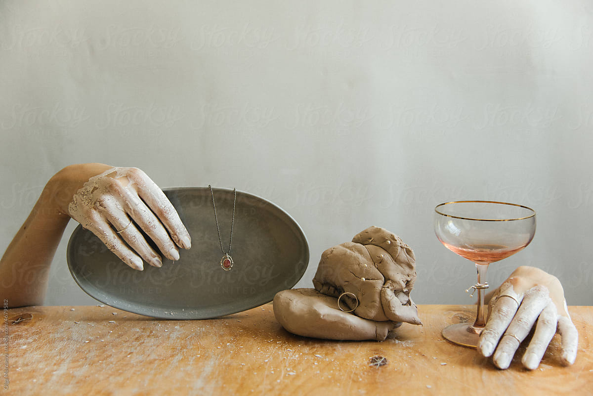 hands and clay