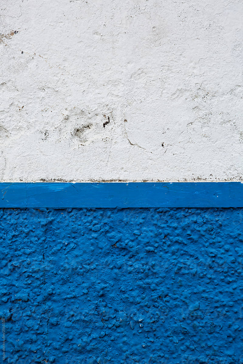 Half Blue Half White Wall Background